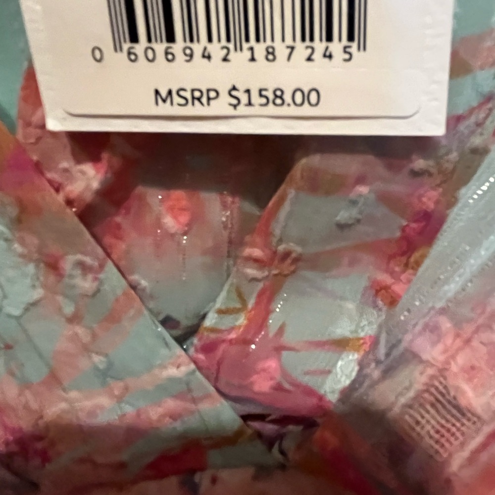 Alex Marie Pink and Green Floral Long Sleeve Dress - Picture 8 of 8